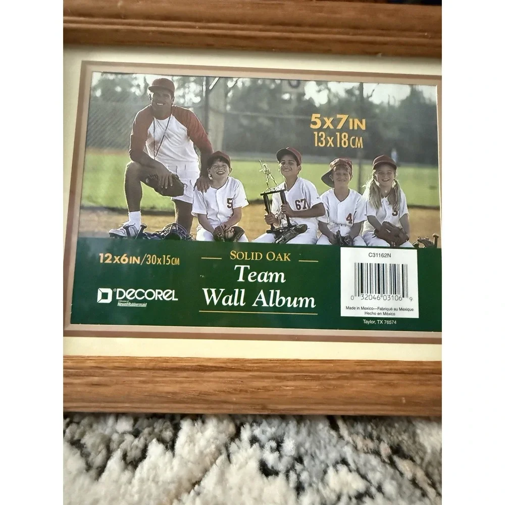 16x10 Intercraft Wall Frame for 2 Photos Hanging Wood Photo Frame